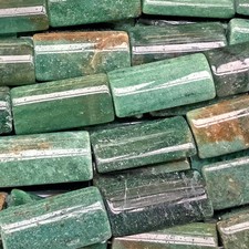 Aventurine 30x15mm Green Rectangle Semi Precious Stone Beads Q6 Beads per Pkg