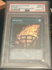 Yugioh “Bonfire” 1st Edition Collectors Rare (CR) PSA 10
