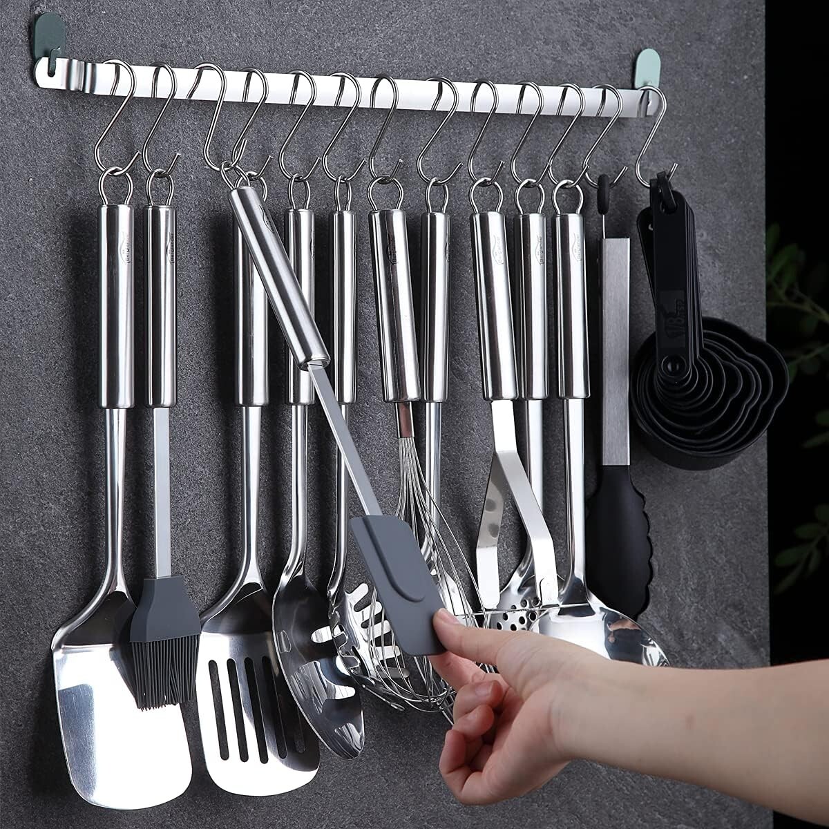 Set Utensili Da Cucina Professionali 38 Pezzi In Acciaio