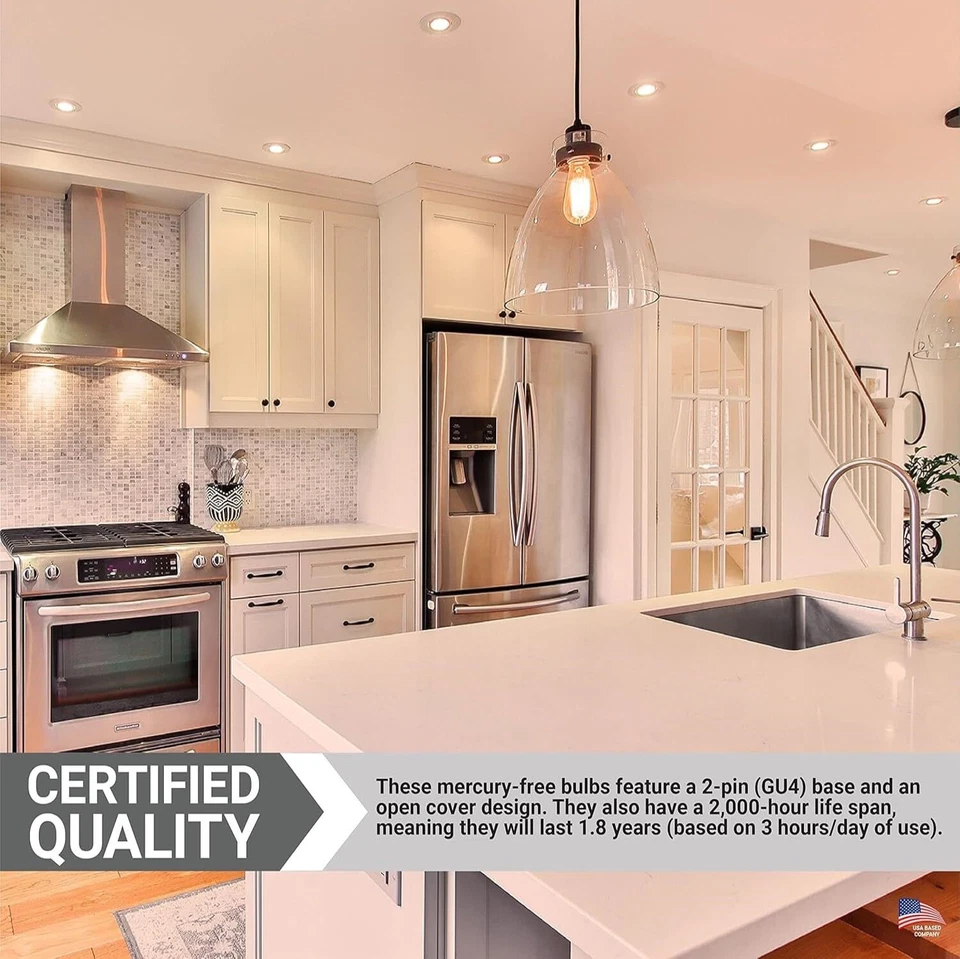 6Pack MR11 Light Bulb, GU4 w/ Open Cover, 20W, 3200K, 10° Narrow, 12V - Image 4 of 4