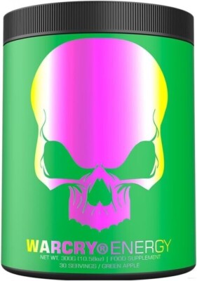 Genius Nutrition Warcry Energy Green Apple 300g / 30 serv 03/26 + Proben