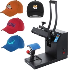 3"x6" Hat Heat Press Cap Heat Press Machine 1 Heating Pads Sublimation Transfer
