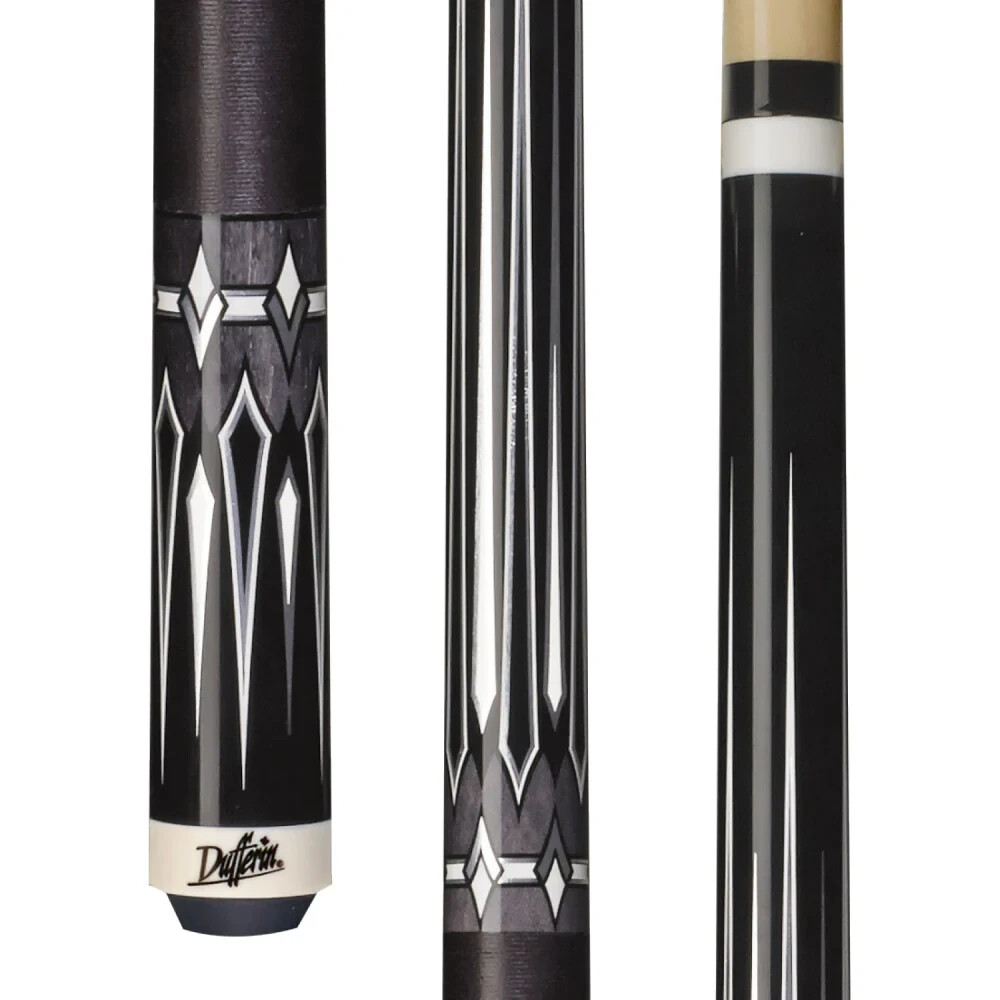 ダファリン　ビリヤードキュー Dufferin D-490 Black & Grey Cue With Wrap - 1x1 Case - Free