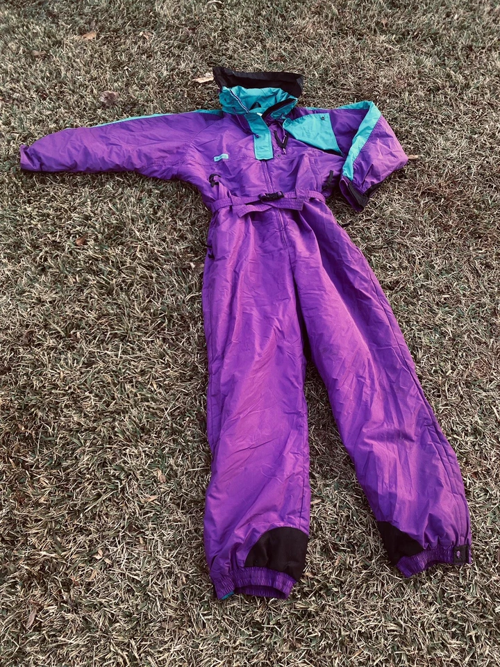 Traje de esquí Columbia de los 80’s traje de nieve de una pieza Gizzmo babero de nieve para mujer XL Foto 2 de 4