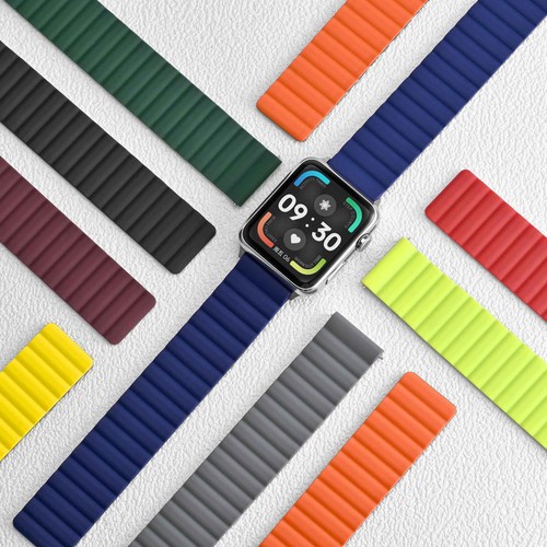 Silikon Magnet Uhrenarmband 20mm 22mm Schnellverschluss Smartwatch Armbänder - Bild 4 von 124