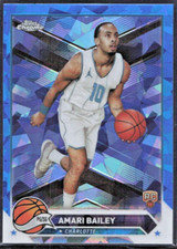 2023-24 Topps Chrome Sapphire #172 Amari Bailey RC - Charlotte Hornets - MINT
