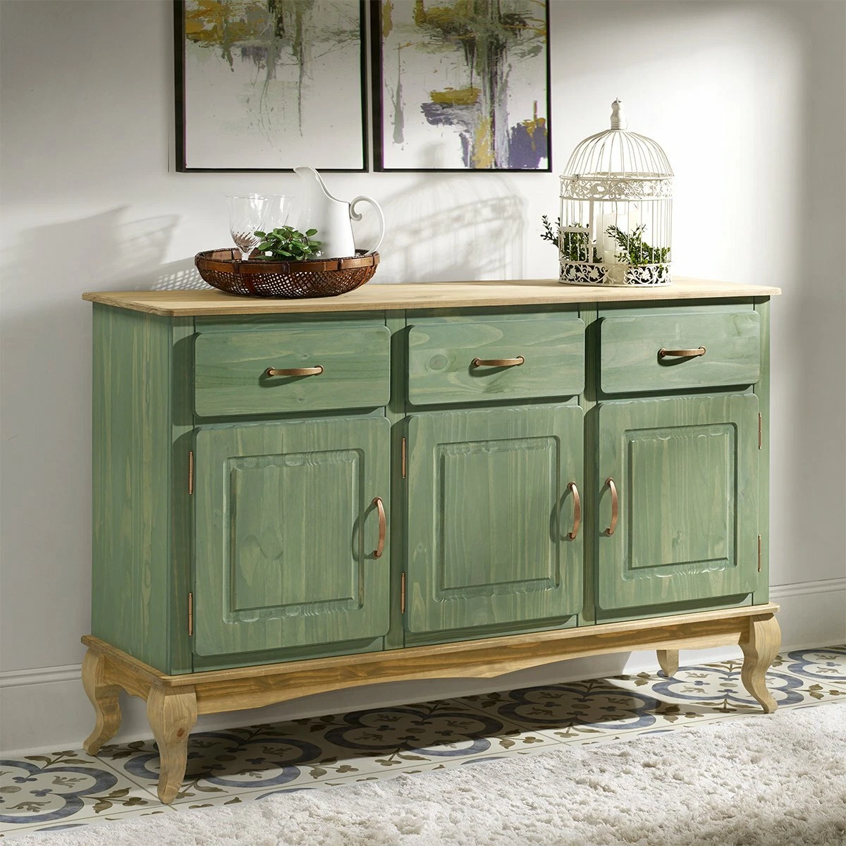 Green sale buffet cabinet