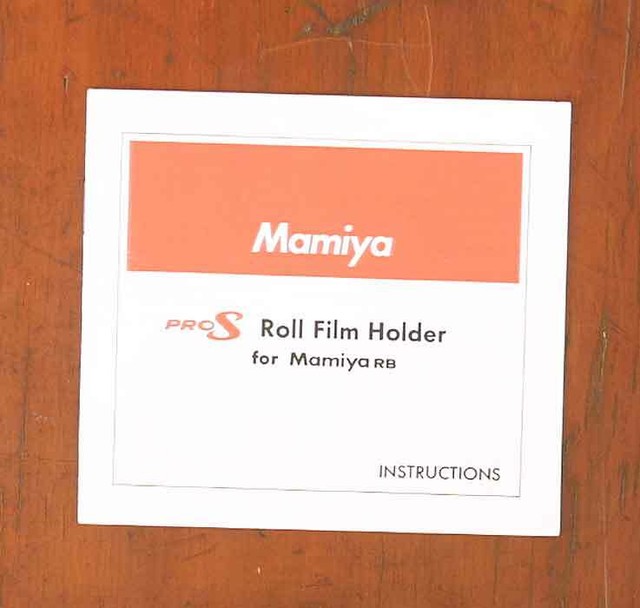 MAMIYA RB67 ROLL FILM HOLDER MANUAL/33047 | eBay