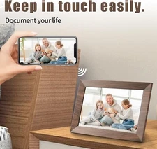 10.1 Inch Digital Picture Frame with 32GB Storage, WiFi Digital Photo Frame, 128