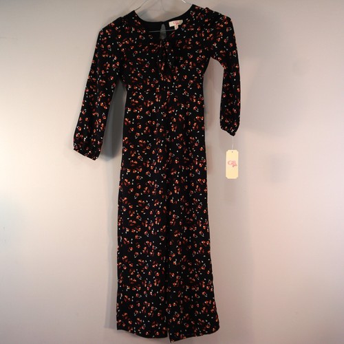 GB Girls Jumpsuit Size Small Floral Romper - Picture 2 of 8