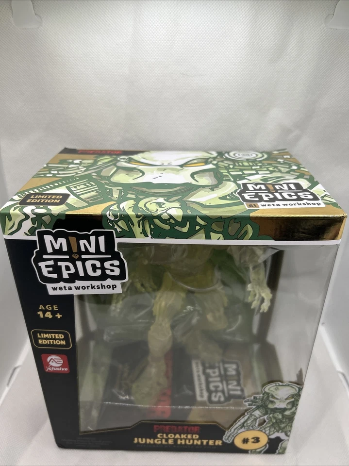 Predator Weta Workshop Mini Epics Exclusive Cloaked Jungle Hunter Figure NEW UK - Image 3 of 4