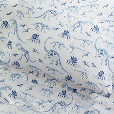Pottery Barn Kids Dinosaur Bones Glow-in-the-Dark Cotton Sheet Set Twin