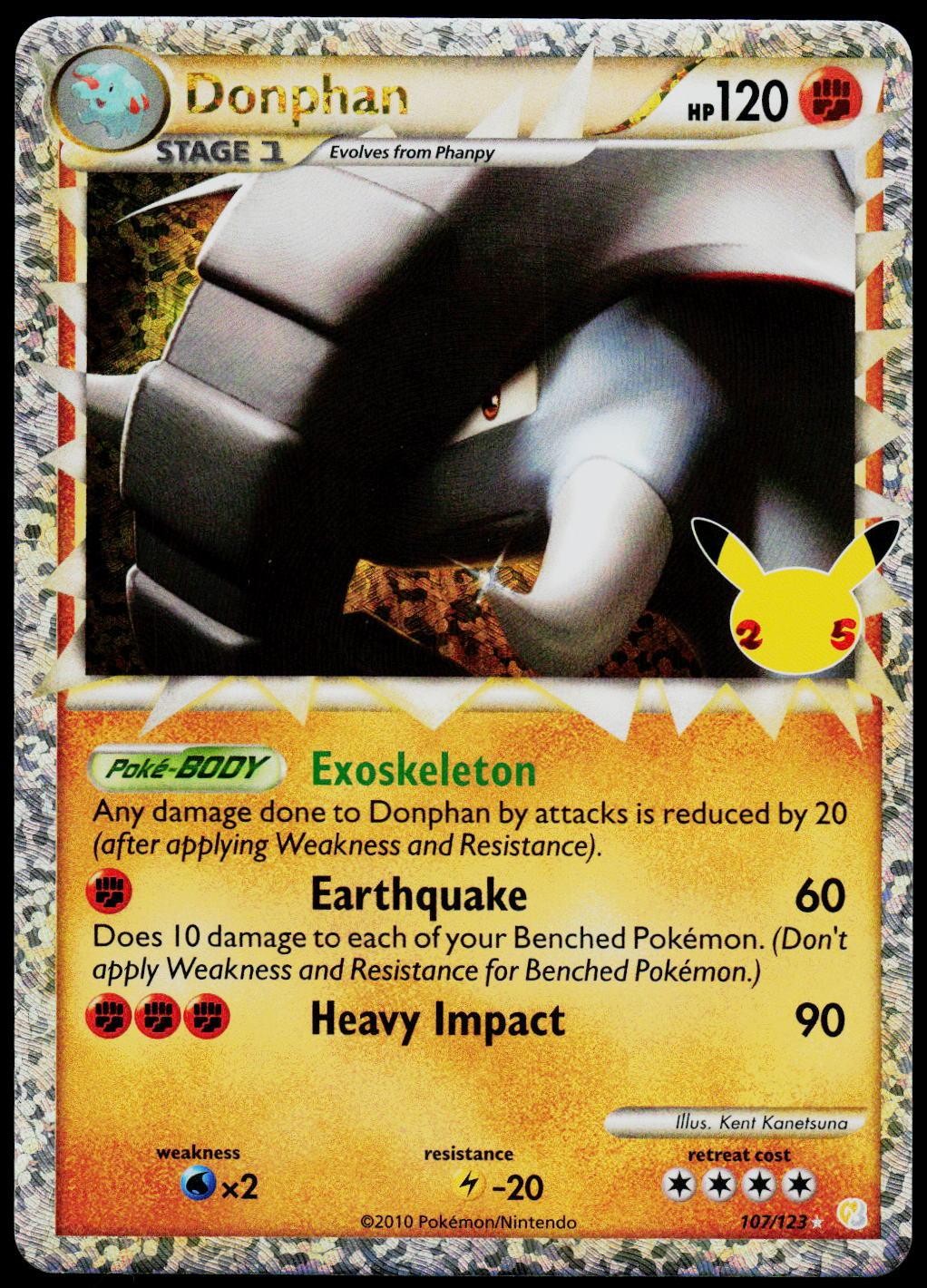 Donphan 107 Celebrations: Classic Collection - Holo Pokemon NM/M