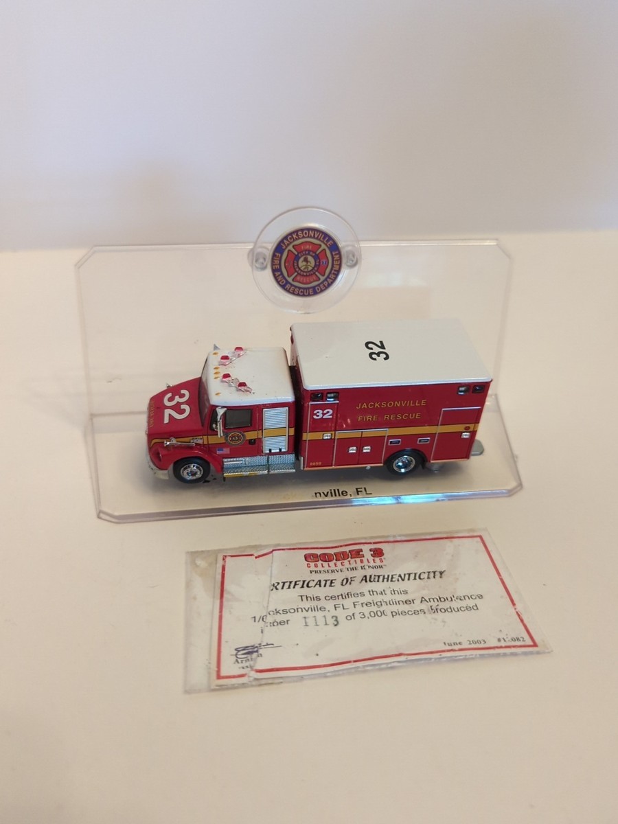 Code 3 Jacksonville Fire Rescue Freightliner Ambulance | eBay