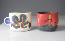 JOSE SIERRA CONTEMPORARY GEOMETRIC ABSTRACT VESSELS SOLD INDIVIDUALLY