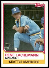 1983 Topps #336 Rene Lachemann Seattle Mariners NM+
