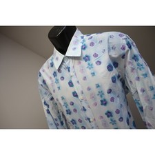 Hugo Boss Floral Button Up Shirt Mens XL Designer Spotted Long Sleeve Cotton