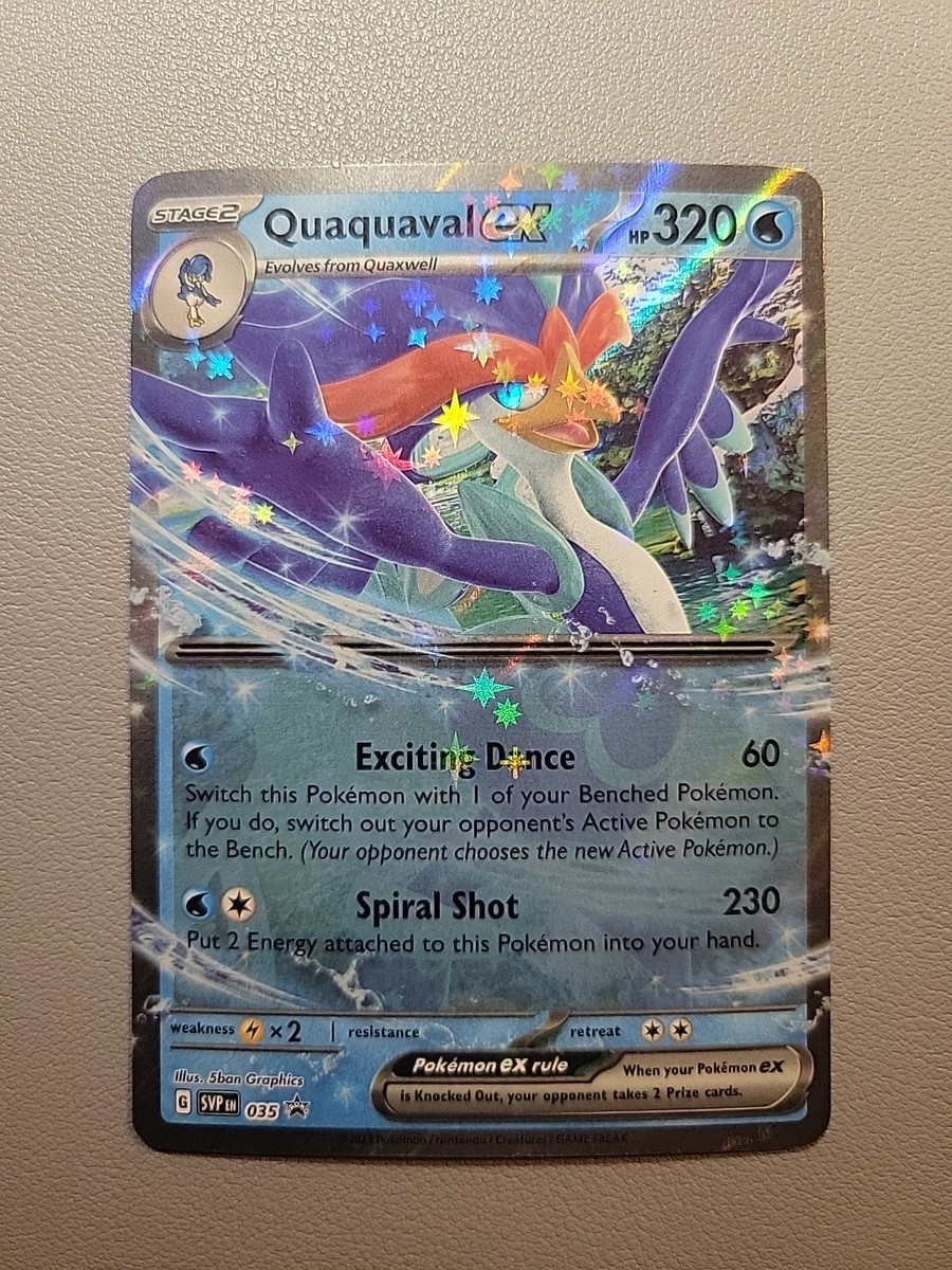 Pokémon Card Quaquaval EX 035 Black Star Promo - Near Mint