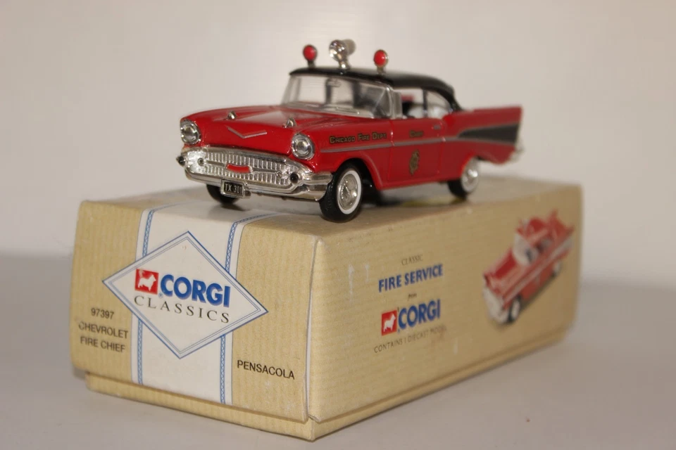 Boxed CORGI classics Chevrolet Fire Chief Pensacola. MINT - Image 3 of 4