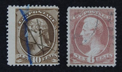 CKStamps: US Stamps Collection Scott#208 209 6c 10c Used