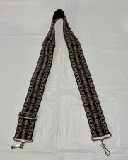 Vintage 1970s Woven Camera Strap 36" x 2" Marked Japan Hardware, Soft Lining