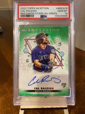 2022 Topps Inception RC & Emerging Stars Auto Cal Raleigh 36/125 PSA 10 