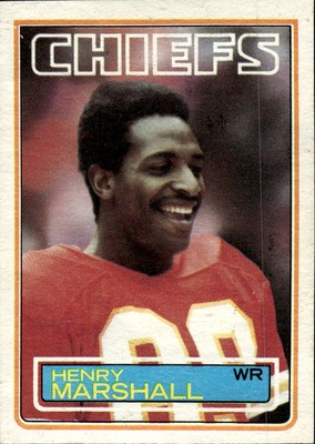 1983 Topps #291 Henry Marshall Kansas City Chiefs
