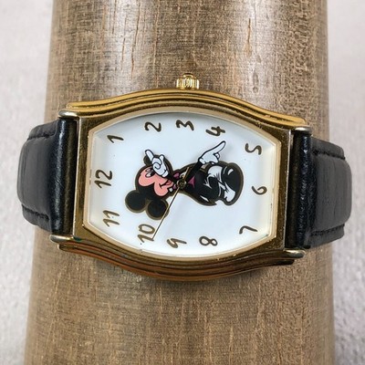 Disney Women Dress Mickey Mouse Tuxedo Tonneau Quartz Analog 30mm