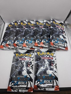 POKEMON TCG S&V BLACK BOLT and WHITE FLARE. 12 total