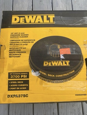 #ad DEWALT 18quot; 3700 PSI Surface Cleaner Black Steel Deck DXPA37SC $65.00