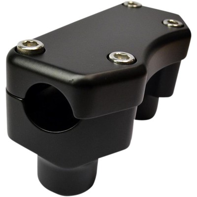 Drag Specialties 1-1/2'' Flat Black Buffalo Risers with  Top 0602-0811