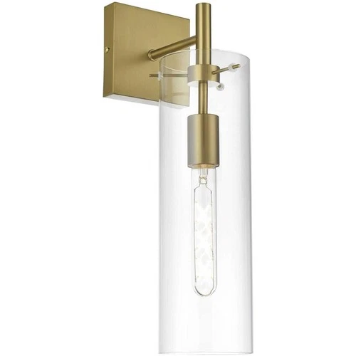 Living District LD2362SG Savant 1 Light 5 inch Satin Gold Bath Sconce Wall Light - Picture 7 of 8