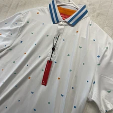 New Redvanly Golf Polo Men’s Medium White Langham Stretch Performance R2415