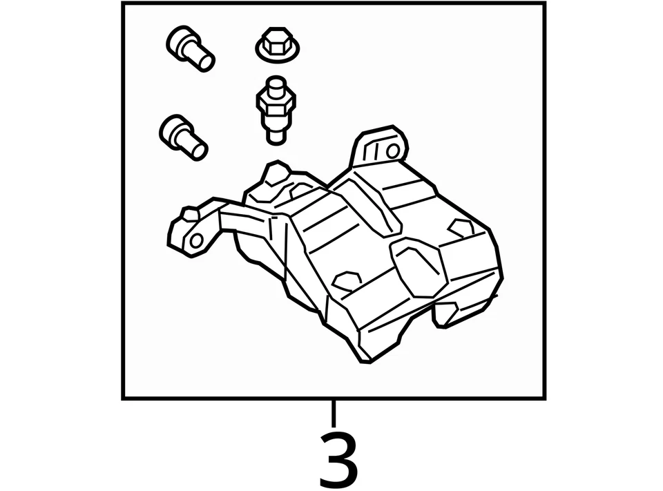 2014-2020 Jeep Cherokee Rear Driver Left Brake Caliper PAQ5I - Image 3 of 3