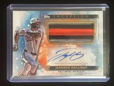 Jackson Holliday RC PATCH AUTO /200 2024 Topps Inception Rookie Orioles #APC-JHO