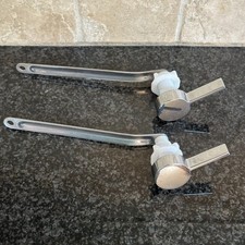 2 NEW Kohler Cimarron Polished Chrome Toilet Tank Trip Lever Flush Handle Left