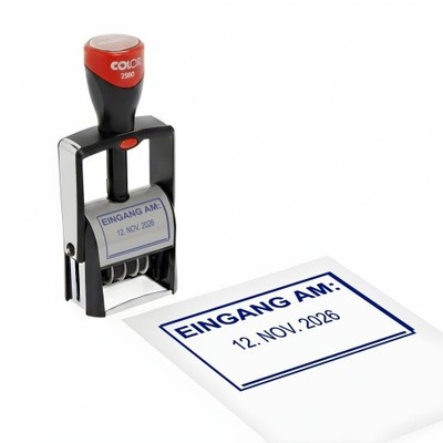 Datumsstempel Stempel EINGANG AM   Kontierungsstempel - 44x29mm