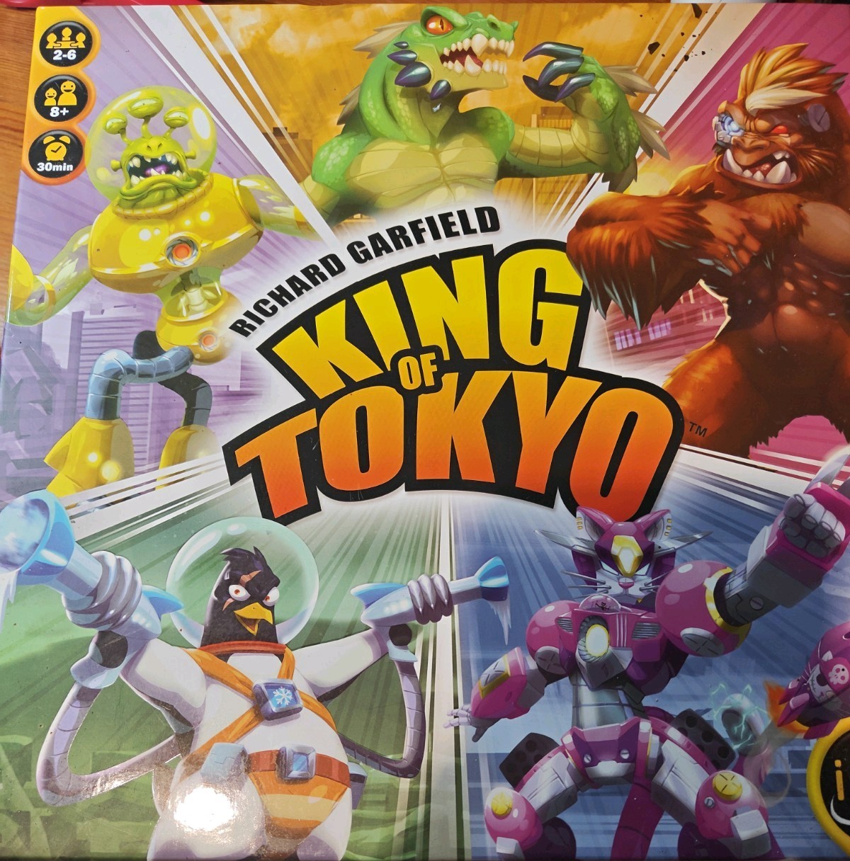 King of Tokyo 2016 Edition Board Game Very good condition IELLO 51314