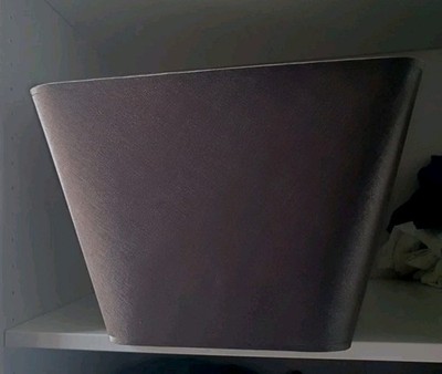 SORPETALER Lampenschirm Rechteck abgerundet 40x25x27 Grau EDEL