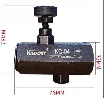 1x  Hydraulic Check Valve KC-04 1/2 Straight-through Check Valve Flow Rate@yay #