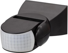 ZINC - Wall Mounted PIR Motion Sensor Black