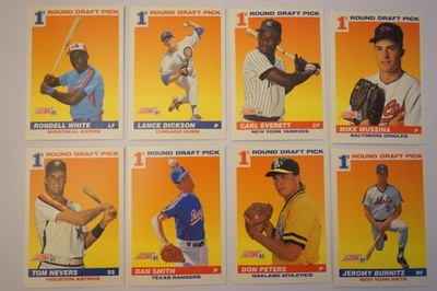 1991 Score 1st Round Draft Pick Rookie MLB Baseball-Karten Cards Card psa usa