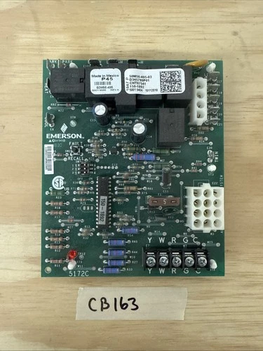 Emerson Furnace Control Board CNT07541, D345780P01, 50M56-495-03 Used