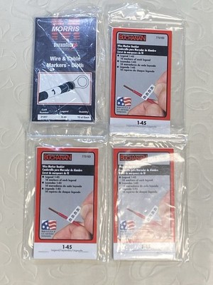 Lot Of 4 New Wire Marker Books  (3) Buchanan And (1) Morris