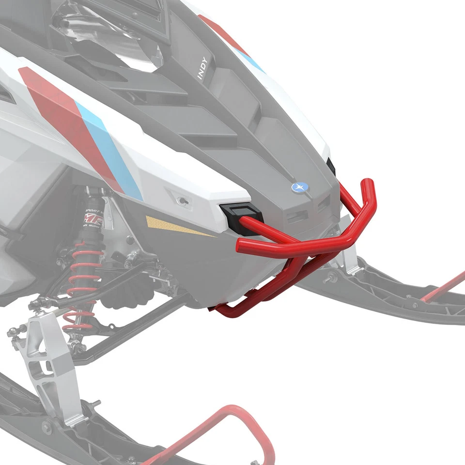 Polaris 2879727-293 Indy Red Ultimate Front Bumpers 2879727-458 Indy RMK Rush Foto 2 de 2