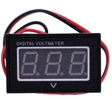 V40D 12V 2.5-30VDC Full Waterproof Monitor Battery Meter Digital Voltmeter LED