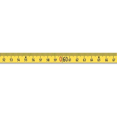 BMI Rahmenbandmaß ERGOLINE L.30m Band-B.13mm B mm/cm EG II Alu.gelb Stahlmaßband