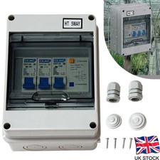 5Way Garage Caravan Campervan Consumer Unit with 25A 30mA RCD MCB Fuse Box UK