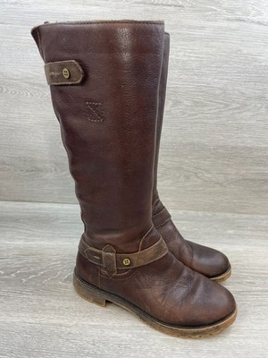 Naturalizer Tanita N5 Comfort Women's 7 Brown Riding Leather Boot Knee High