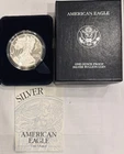 2000 P American Eagle One Ounce Proof Silver Bullion Coin Box & COA